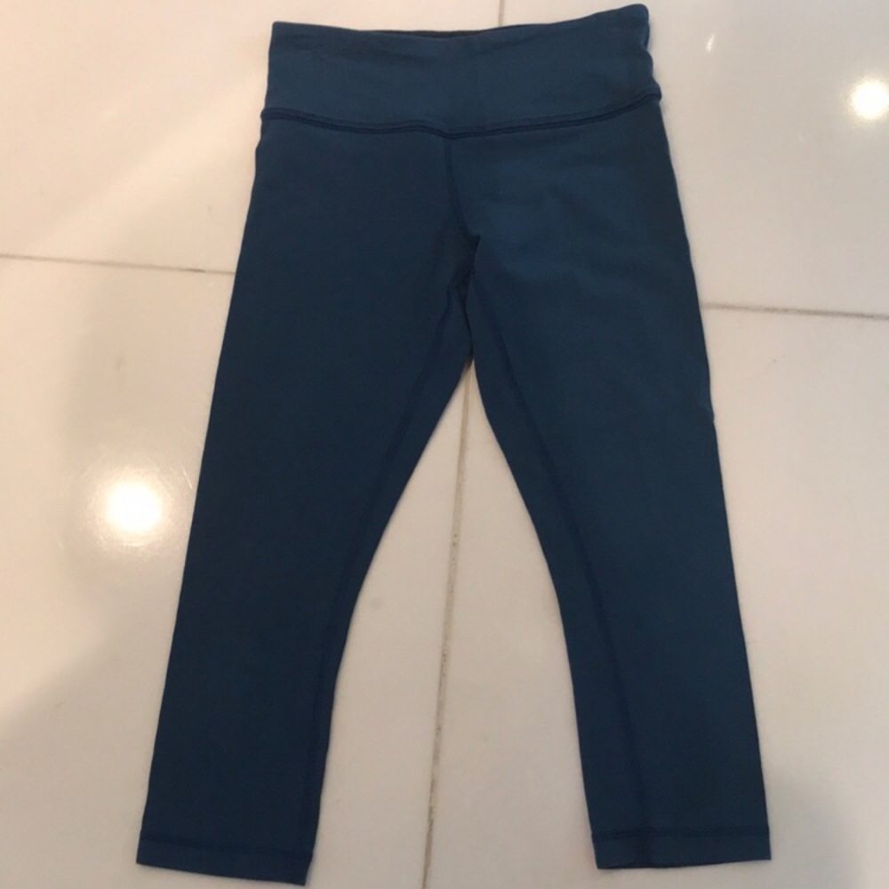 Blue lululemon yoga pants reversible